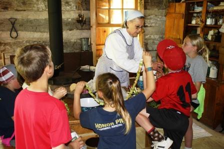 Canning in the Log Cabin